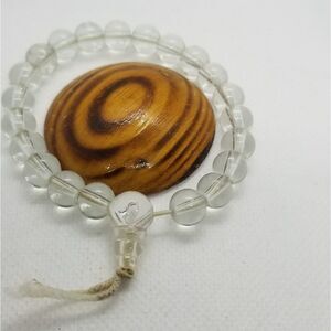 Clear healing zen bracelet‎ simplistic jewelry